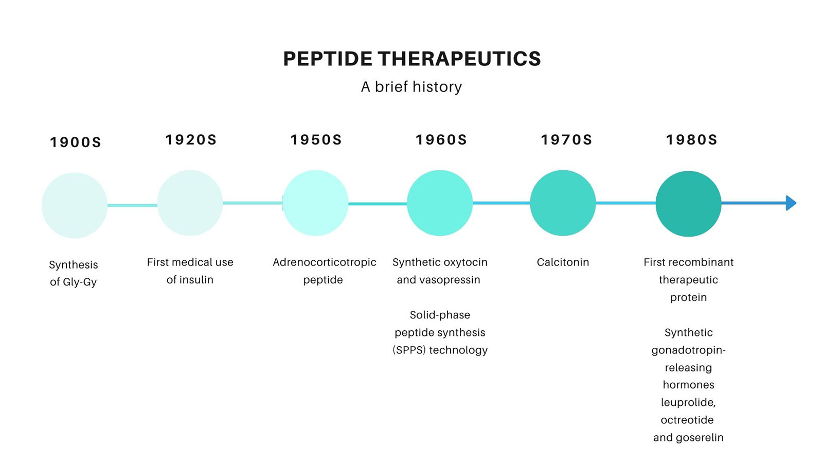 History of peptide therapeutics